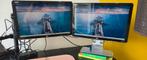Volledige werkplek, 2 x HP scherm en Dell docking station, Ophalen, Gebruikt, IPS