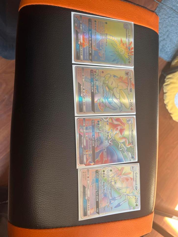 Pokémon Kaarten: Sylveon, Exeggutor, Ninetales & Golisopod G, Hobby en Vrije tijd, Verzamelkaartspellen | Pokémon, Zo goed als nieuw