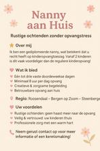 Nanny/Gastouder aan huis regio West-Brabant, Ophalen, Nieuw