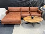 !!OPRUIMING !! Livin24 Hoekbank Denver Cognac NIEUW, Huis en Inrichting, Banken | Bankstellen, Nieuw