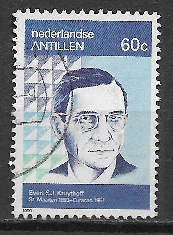 Nederlandse Antillen 1990 Intern jaar vd alfabetisering, Postzegels en Munten, Postzegels | Nederlandse Antillen en Aruba, Gestempeld