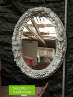 grote ovale spiegel met cherubijnen putti's, Ophalen, Ovaal, 50 tot 100 cm, Minder dan 100 cm