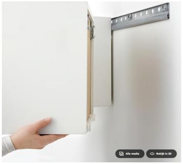 2 stuks Ikea Metod bovenkastje 60x40 zwart mat front - afbeelding 3