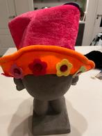 Fluwelen kleurrijke muts met bloemetjes, Kleding | Dames, Ophalen of Verzenden, Zo goed als nieuw, One size fits all