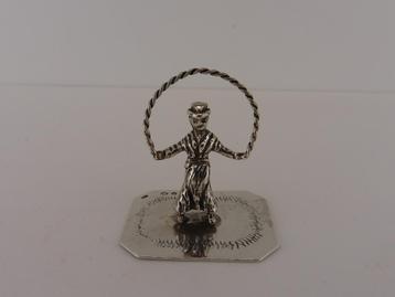 Zilveren miniatuur Touwtjespringen beschikbaar voor biedingen