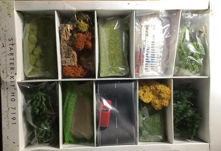 Busch Starter-Kit HO 7191 - Landschap Bouwset, Hobby en Vrije tijd, Modeltreinen | H0, Nieuw, Natuur, Gelijkstroom of Wisselstroom