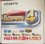 Gigabyte Moederbord H61M-D2H-USB3, Nieuw, LGA 1155, Ophalen of Verzenden, Intel