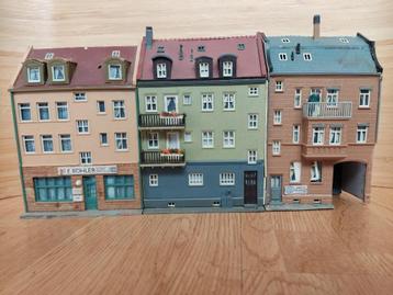 3 x winkel woonhuis H0 trein Märklin Fleischmann Roco Trix  beschikbaar voor biedingen