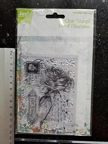 NOOR DESIGN JOY CRAFTS STEMPEL POST CARD ROOS KAARTEN MAKEN  beschikbaar voor biedingen
