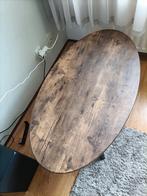 Ovaal tafeltje/salontafel, Ophalen, 50 tot 100 cm, Zo goed als nieuw, Minder dan 50 cm