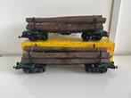 LGB 4066, boomstammen transport, spoor G, met belading, Gebruikt, Gelijkstroom of Wisselstroom, Wagon, Ophalen of Verzenden