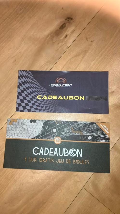 Cadeaubonnen Racing Point + Boules Bites Nijmegen, Tickets en Kaartjes, Kortingen en Cadeaubonnen, Drie personen of meer, Overige typen