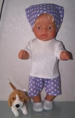 poppenkleertjes babypop born 43cm (korte broek set ), Verzenden, Nieuw, Babypop