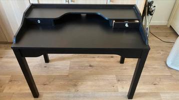 Bureau zwart 110x60x85, LxBxH. 