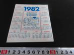 sticker kalender 1982 krant de gentenaar strip liefde is..., Ophalen, Zo goed als nieuw