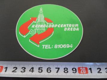 sticker Breda Kringloopcentrum tel. 810694  beschikbaar voor biedingen