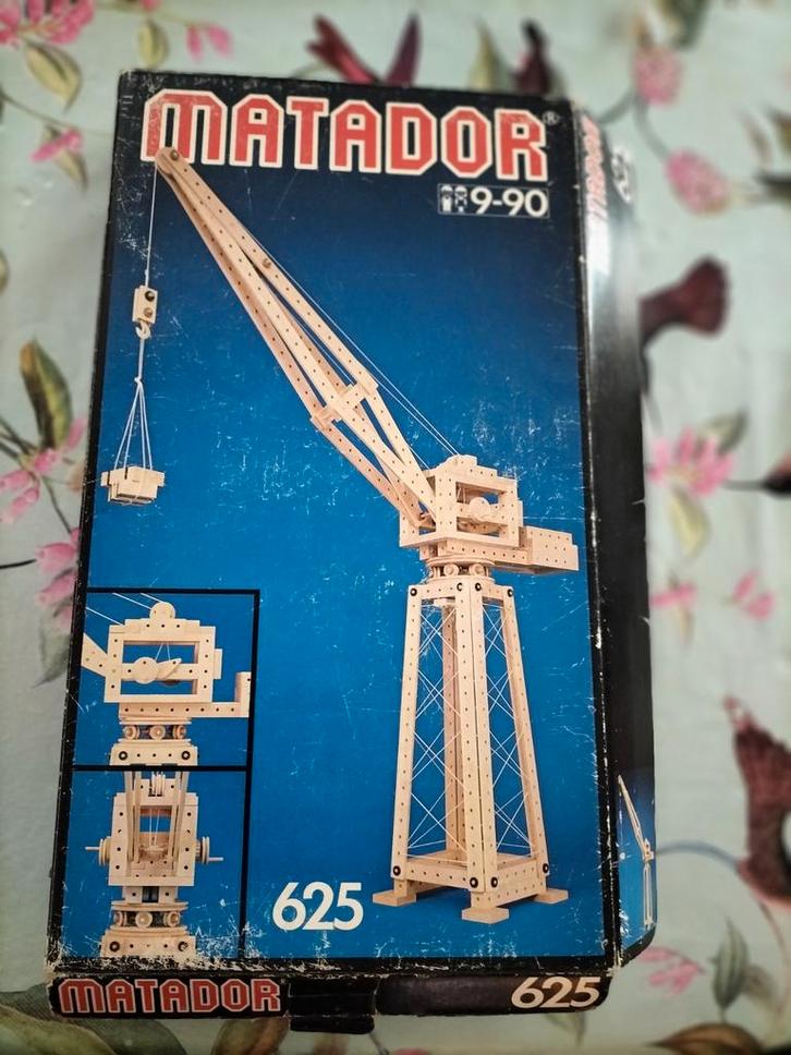 Matador 626 modelbouw houten kraan uit jaren '80, Hobby en Vrije tijd, Modelbouw | Overige, Zo goed als nieuw, Ophalen of Verzenden