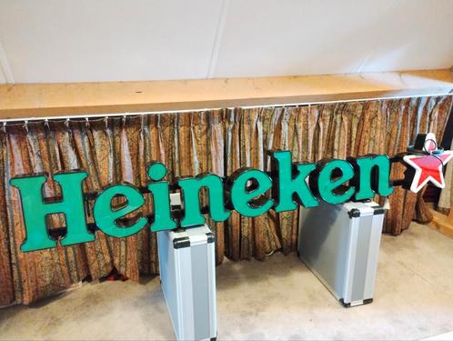Mooie Heineken lichtreclame, Verzamelen, Merken en Reclamevoorwerpen, Gebruikt, Lichtbak of (neon) lamp, Ophalen