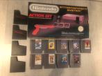 Nintendo action set met 9 spellen extra, Ophalen, Gebruikt, NES, Pistool