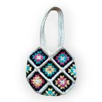 Handgemaakte katoenen, gevoerde, granny squares tas., Ophalen of Verzenden, Nieuw, Overige kleuren, Overige merken