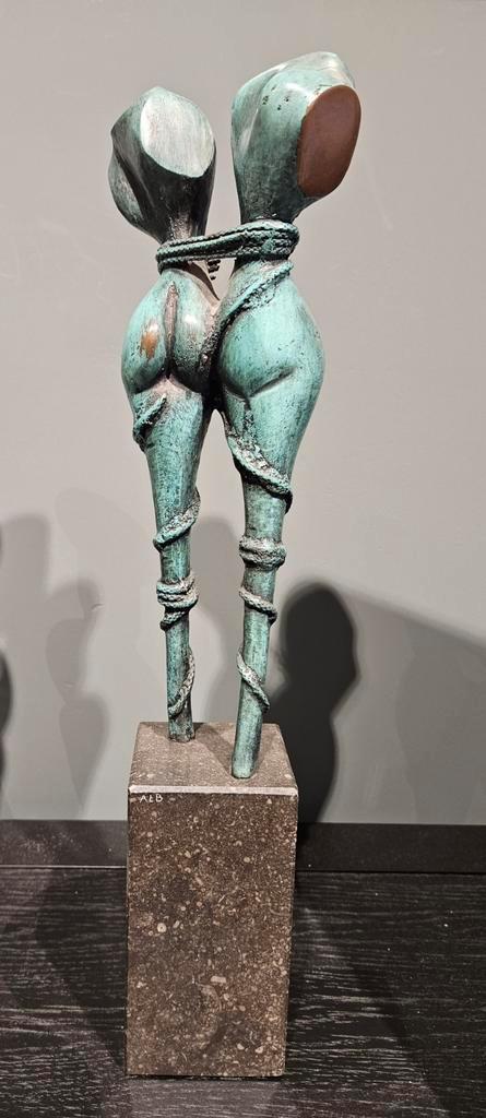 Bronzen beeld van Anton ter Braak gesigneerd, Antiek en Kunst, Kunst | Designobjecten, Ophalen of Verzenden