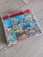 Blokken puzzel vintage Mickey en Minnie Disney, Ophalen of Verzenden, Mickey Mouse, Zo goed als nieuw