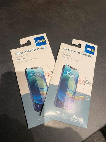 2x screenprotector iphone XR/11/12/12PRO beschikbaar voor biedingen