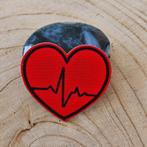 Strijk embleem applicatie Patch hart, D, Nieuw, Ophalen of Verzenden, D