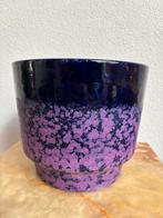 Fat lava bloempot Marei Keramik West-Germany Paars 16x19 cm, Tuin en Terras, Bloempotten, Rond, Ophalen of Verzenden, Aardewerk