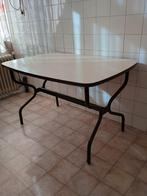 Gratis Keukentafel die ook goed werkt als buitentafel, Ophalen, Gebruikt, Rechthoekig