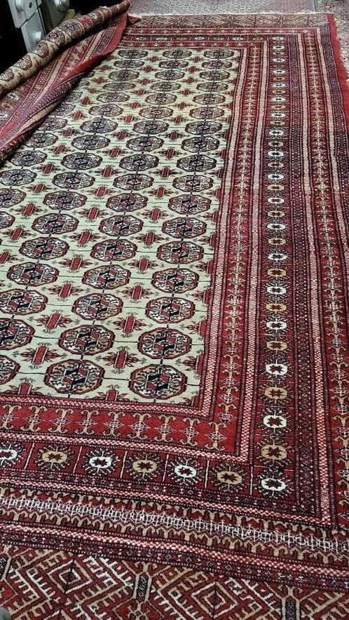 Grote 386 x 279 cm Perzisch Bokhara Pakistaanse tapijt, Antiek en Kunst, Antiek | Kleden en Textiel, Ophalen
