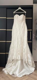Prachtige bruidsjurk zeemeermin model incl sluier hoepel, Kleding | Dames, Ophalen of Verzenden, Zo goed als nieuw, Wit, Trouwjurk