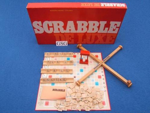 Scrabble de luxe nr. 60409-03, Hobby en Vrije tijd, Gezelschapsspellen | Bordspellen, Zo goed als nieuw, Ophalen