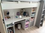 Hoogslaper met bureau en kast, Ophalen, Gebruikt, 90 cm, Eenpersoons