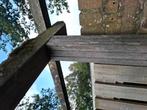 Hardhouten palen en balken van pergola, Doe-het-zelf en Verbouw, Hout en Planken, Ophalen, Gebruikt, Balk, Overige houtsoorten