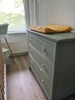 IKEA Hemnes ladekast – mintgroen, met Zara-knoppen, Gebruikt, 5 laden of meer, Ophalen of Verzenden, Minder dan 100 cm