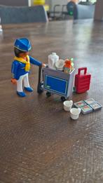 Playmobil Stewardess met Trolley 4761, Ophalen of Verzenden, Zo goed als nieuw, Complete set