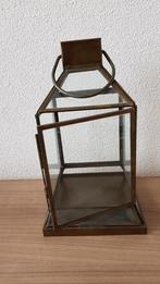 Windlicht brons, Huis en Inrichting, Woonaccessoires | Kandelaars en Kaarsen, Ophalen, Overige materialen, Minder dan 25 cm