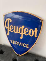 Emaille Peugeot Service bord, Verzamelen, Merken en Reclamevoorwerpen, Ophalen, Reclamebord, Zo goed als nieuw, Peugeot