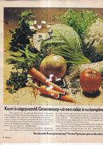 Retro reclame 1976 Knorr is uitgepuzzeld soep in zakje, Verzamelen, Retro, Ophalen of Verzenden