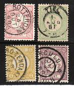 818 nvph 30-33 cijferzegels 1876-1894 gebruikt zie scans., Postzegels en Munten, Postzegels | Nederland, Ophalen of Verzenden