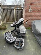 Nuna demi grow oxford + pipa next autostoel en base, Gebruikt, Luchtbanden, Combiwagen, Ophalen