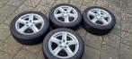 velgen en winter banden 205-55-16inch dunlop, Auto-onderdelen, Banden en Velgen, Ophalen, Gebruikt, 16 inch, 205 mm