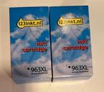 NIEUW: 2 zwarte inkt cartridges 963XL (vervangt HP963XL), Ophalen of Verzenden, Nieuw, Cartridge, 123inkt.nl
