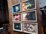 6 filmposters in lijst 30x20, Ophalen of Verzenden, Zo goed als nieuw, Poster