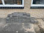 247 grijze/antraciete waaltjes/stenen/klinkers, Tuin en Terras, Ophalen, Gebruikt, Beton, Klinkers
