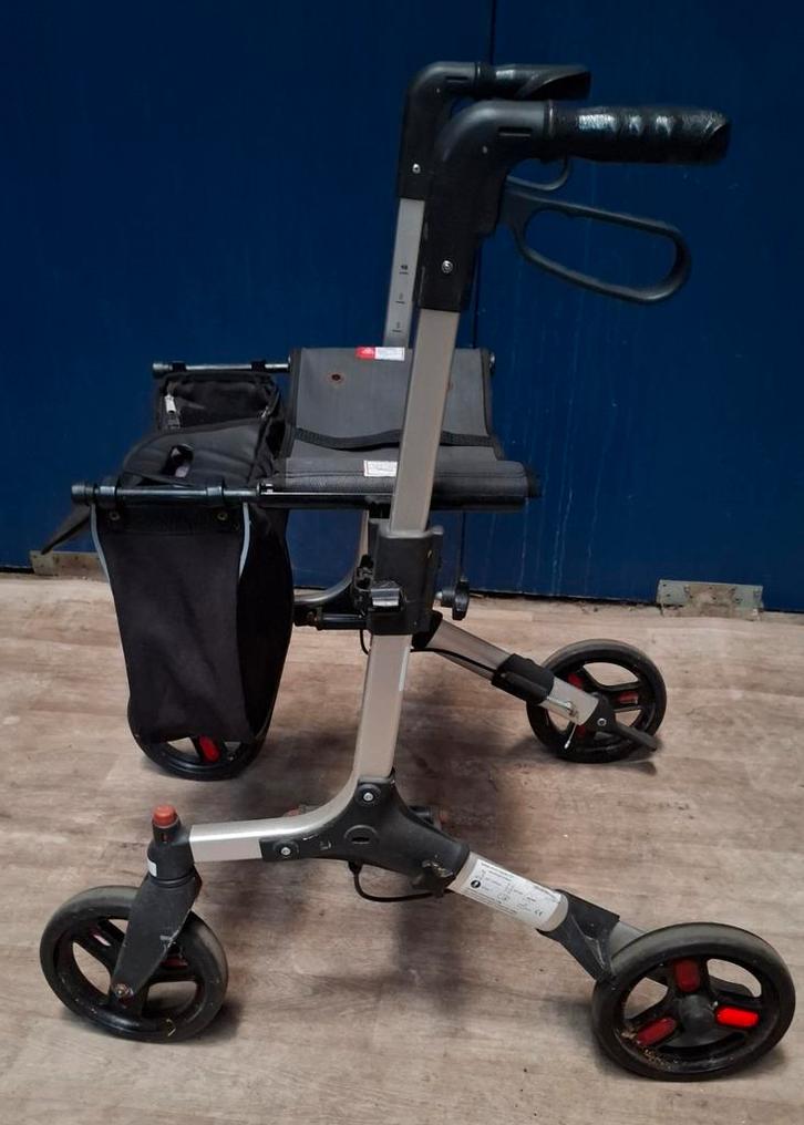 Aluminium rollator met tas, Diversen, Rollators, Gebruikt, Ophalen