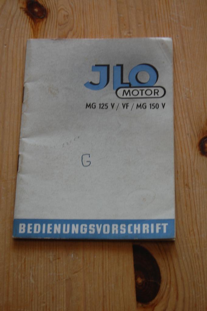 JLO 125 cc en 150 cc instruktieboek, Motoren, Handleidingen en Instructieboekjes, Overige merken, Ophalen of Verzenden