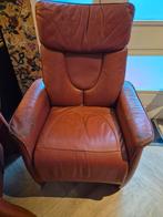 Lederen relaxfauteuil 2x GRATIS, Huis en Inrichting, Fauteuils, Ophalen, Gebruikt, Minder dan 75 cm, Vintage