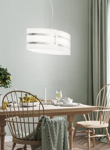 TRIO LEUCHTEN NIEUWE HANGLAMPEN NIKOSIA GLAS- METAAL beschikbaar voor biedingen